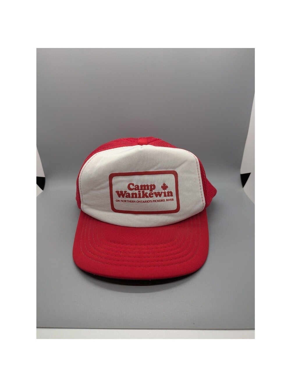 Camp Wanikewin On Lake Ontario's Pickerel River Trucker Red Hat Cap Snapback
